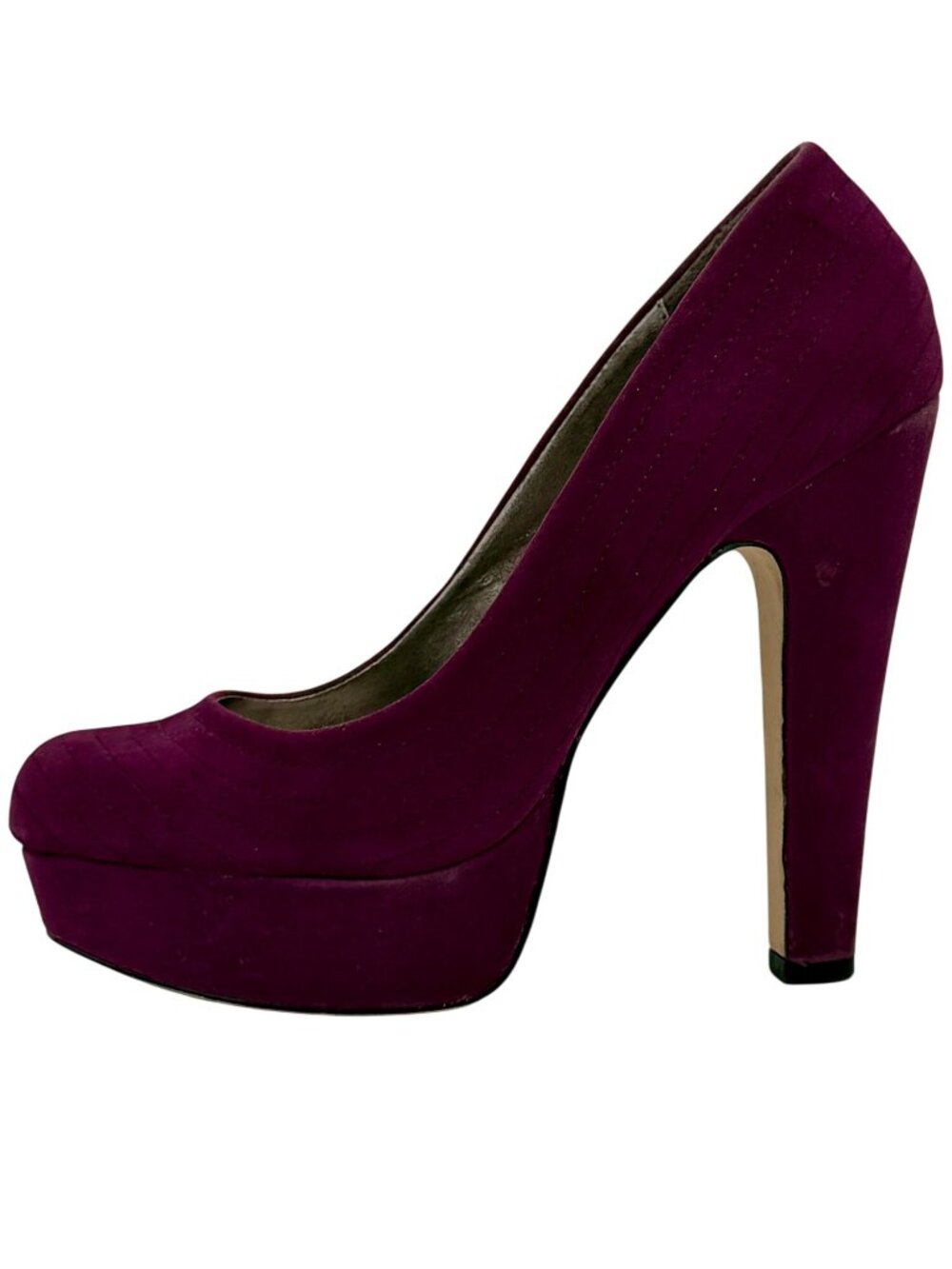 VTG JustFab Purple Platform Block Heels 9 | Vampy Baddie Indie Sleaze McBling - Picture 3 of 16